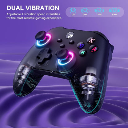  Wireless Switch Controller for Switch/PC/iOS/Android,1000mAh Switch Pro Black