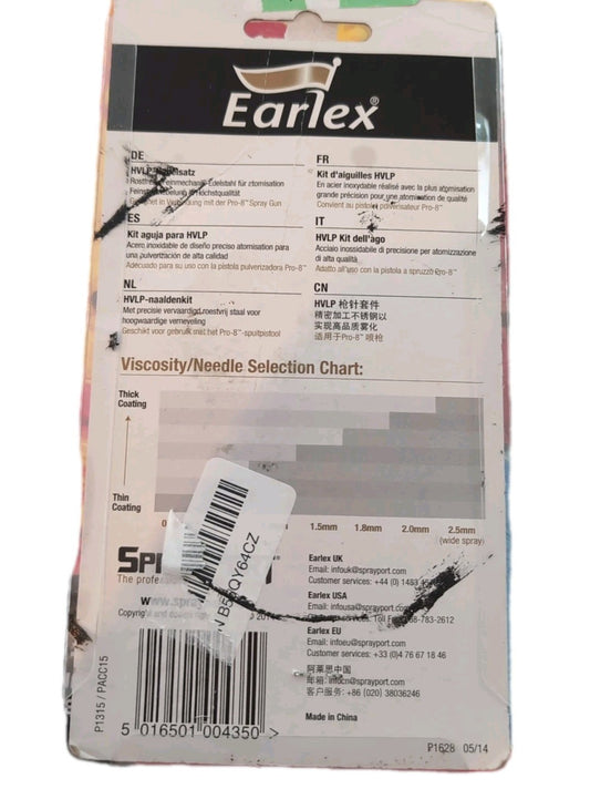 Earlex 0PACC15 1.5mm Needle with Fluid Tip and Nozzle