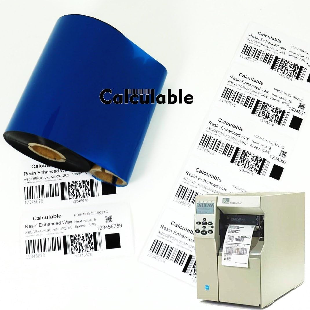 4.33"x1476' Thermal Transfer Ribbon  Wax Resin CSO – 1" Core for Zebra ZT410 etc