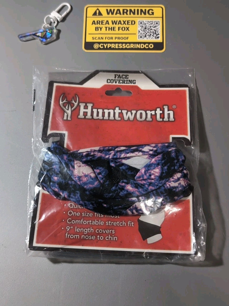 Huntworth Face Covering Gaiter Quick Dry Stretch Camo Phathom Vixen