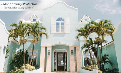 Privacy Window Film  23.6"x78.7" One Way Reflective Window Tint, UV Blackout NEW