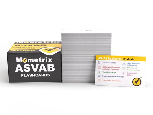 ASVAB Study Cards 2025-2026 Mometrix Full Color Flashcards Test Prep Guide