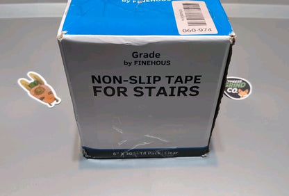 6"x30" Clear Non-Slip Stair Tread Tape 14-Pack Indoor Outdoor Safety Strips