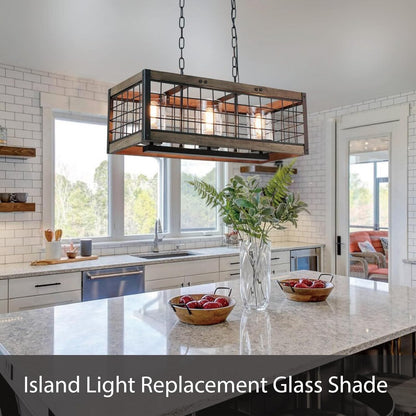 Aspen Creative 23530-63-2 Clear Hammered Glass Shade for Lighting Fixture/Vanity