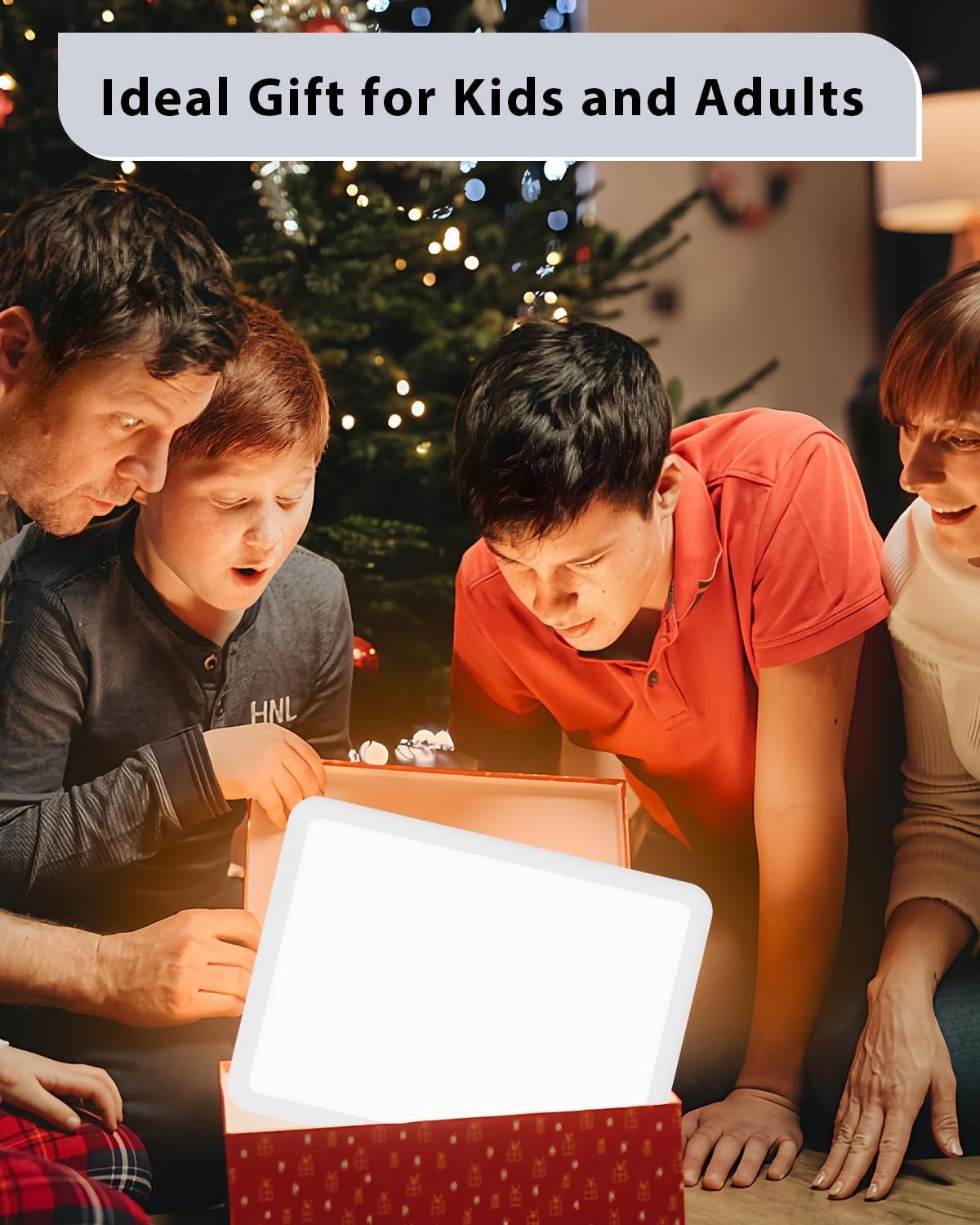 Rechargeable Large Light Board For Tracing 6 Lvl Brightness White w/ Case White