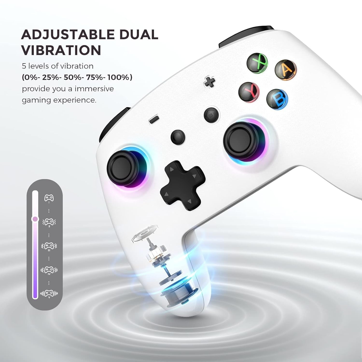 Switch Controller for Switch 2 with RGB/Turbo/Marko/Vibration/6 Axis Gyro/Wakeup