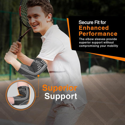 Doc Miller - Compression Elbow Brace - Small - Grey