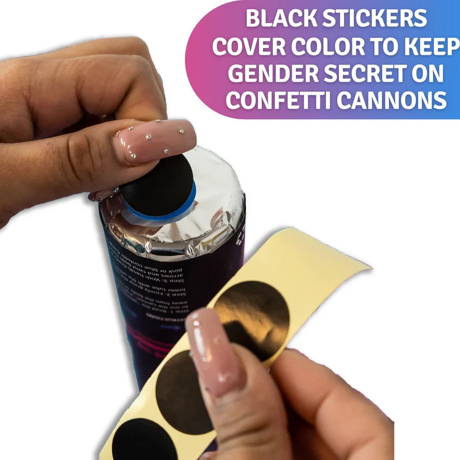 Gender Reveal Confetti Cannons & Extinguishers 2 Pink 2 Blue Set Party Baby