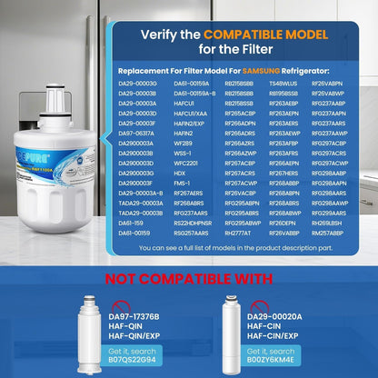 ICEPURE DA29-00003G Refrigerator Water Filter 3 Pack Replacement for Samsung