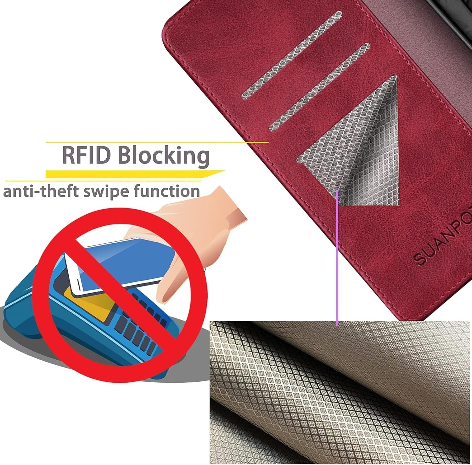 Luxury Wallet Flip Cover Case For Google Pixel 8A 7A 6A 9 Pro 8 Pro 7 Pro 6 Pro
