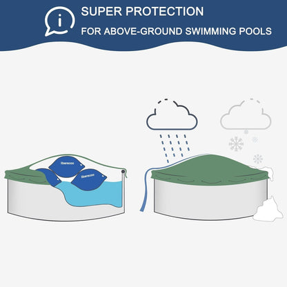 LIBERECOO 8'x8' Pool Pillows for Above-Ground Swimming Pools,0.4mm Extra Durable