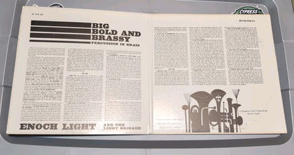 ENOCH LIGHT & THE LIGHT BRIGADE Big Bold And Brassy LP 1960 Percussion In Brass