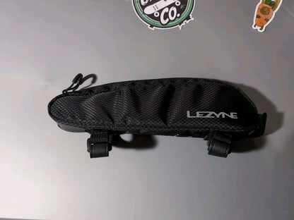 Lezyne Energy Caddy Top Tube Bag 0.7L Water-Resistant Bike Storage Black