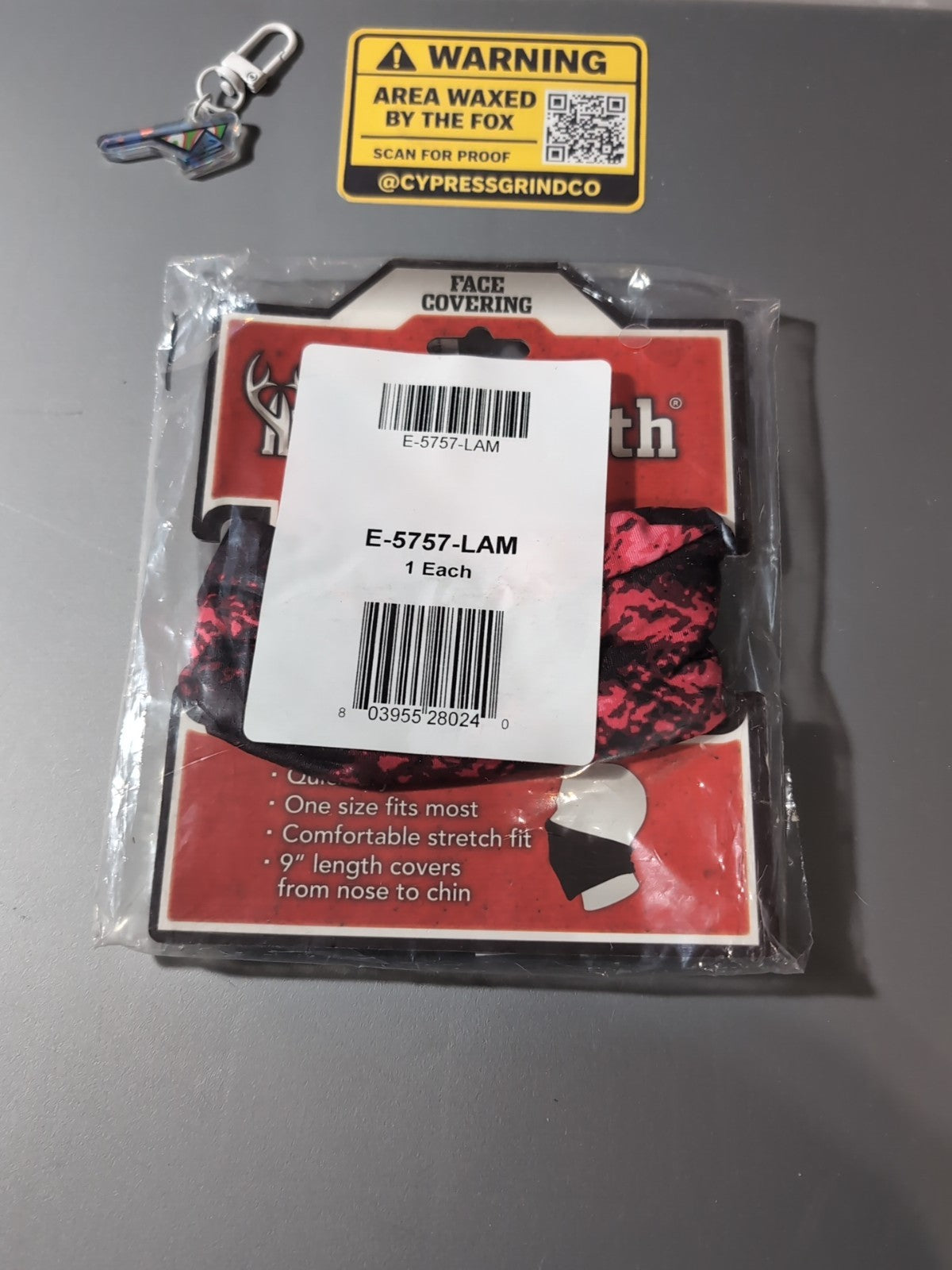 Huntworth Face Covering Gaiter Quick Dry Stretch Camo Phathom Glam