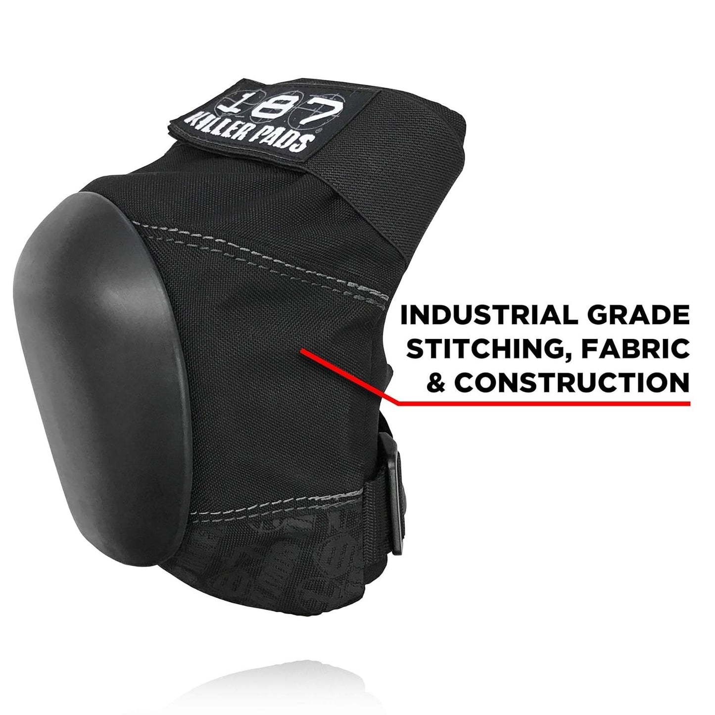 187 Killer Pads Pro Knee Pad – Medium – Black/Black – Single (New Other)
