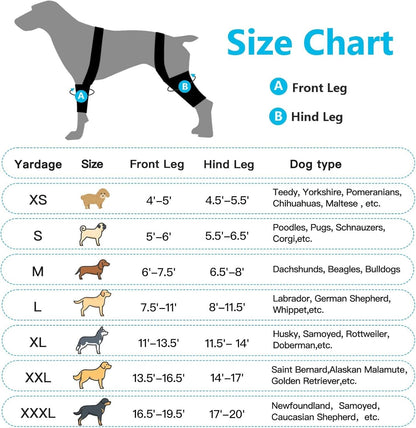Knee Brace for Dogs ACL w/ Side Stabilizers,Knee  Dislocation, Arthritis (XXL)