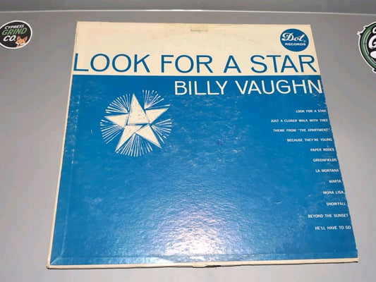 Vintage LP Record Album "Look For A Star" Billy Vaughn by DOT Records