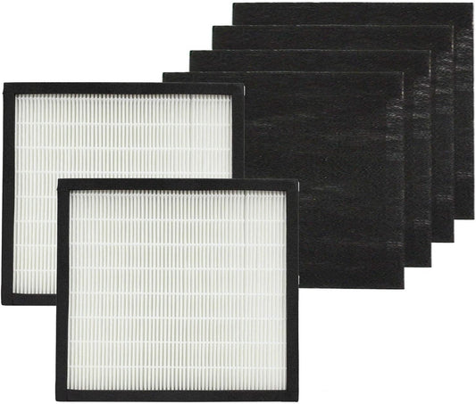 PUREBURG WK01234QPC Filter for Oreck WK10002QPC Airvantage Plus Pet – 2 HEPA + 4