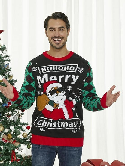 Men’s Ugly Christmas Sweater Holiday Pullover Knit – Size Small