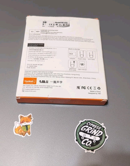 1Mii Bluetooth 5.3 Transmitter Receiver – Dual Link AptX HD/Low Latency AUX