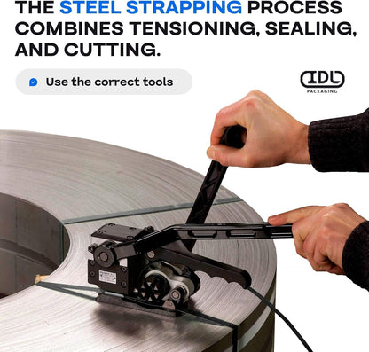 IDL Packaging 5/8" x .020" x 200' Steel Strapping Coil (1400 Lbs Break Strength)