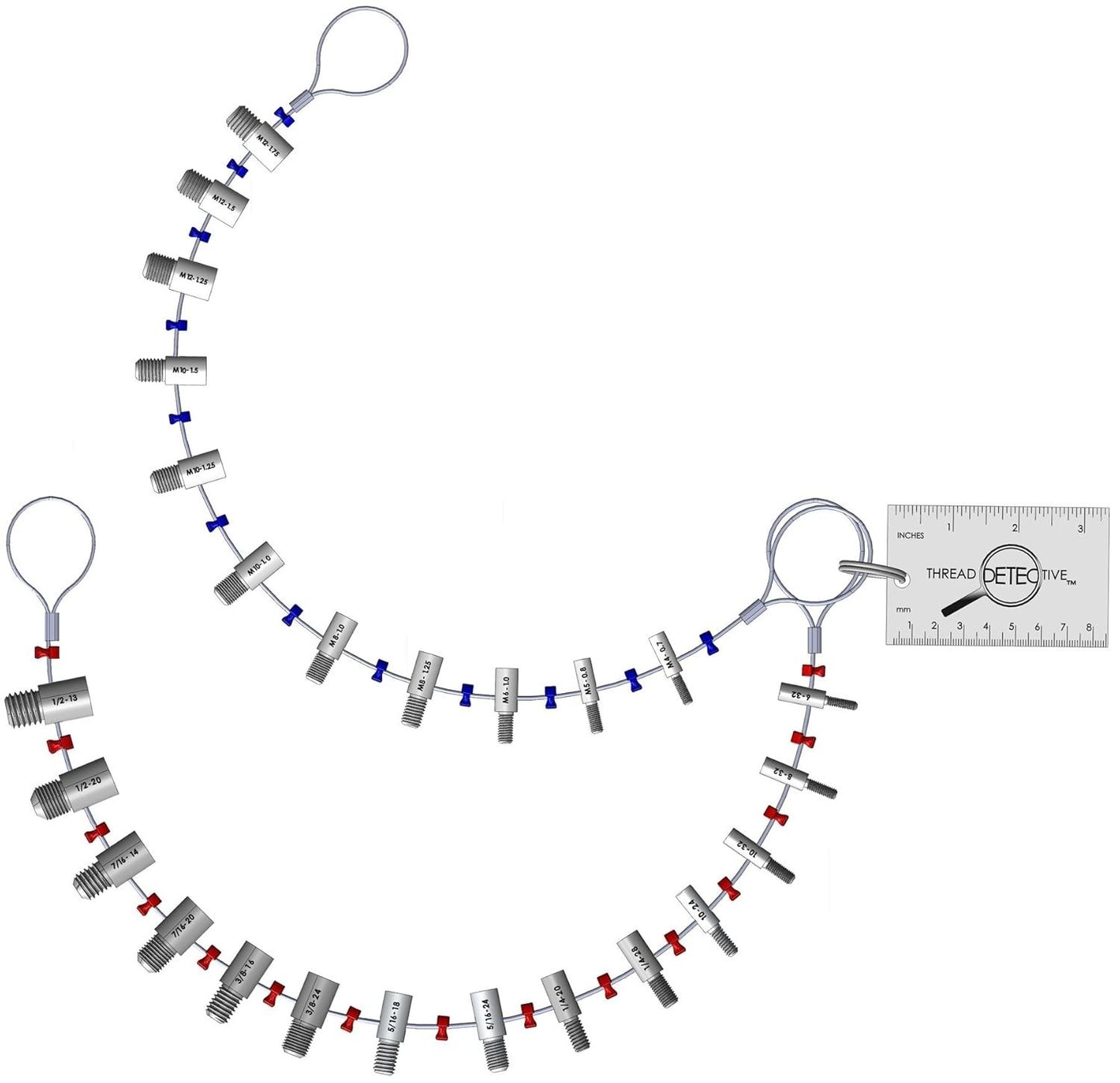 Innovative Components Thread Detective Combo Set – Inch & Metric Identifier Tool