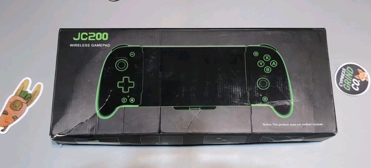 No-Drift Switch Controller Full-Size Grip Wireless Joypad w/ Lights Spider Silk