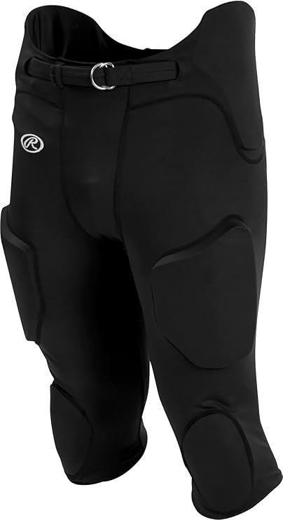 Rawlings Men's Fpl Lightweight Football Pants with integrated pads 3XL Black