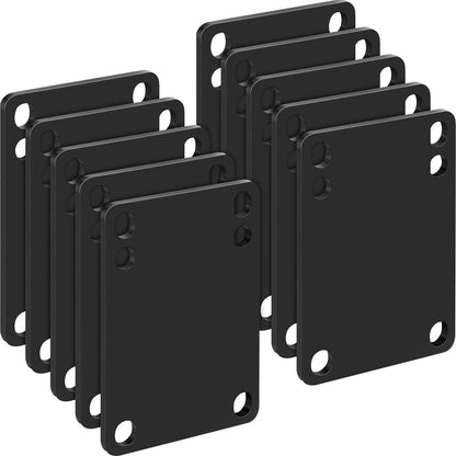 10pcs Skateboard Riser Shock Pads 3mm – Longboard Soft PU Shockpads Black