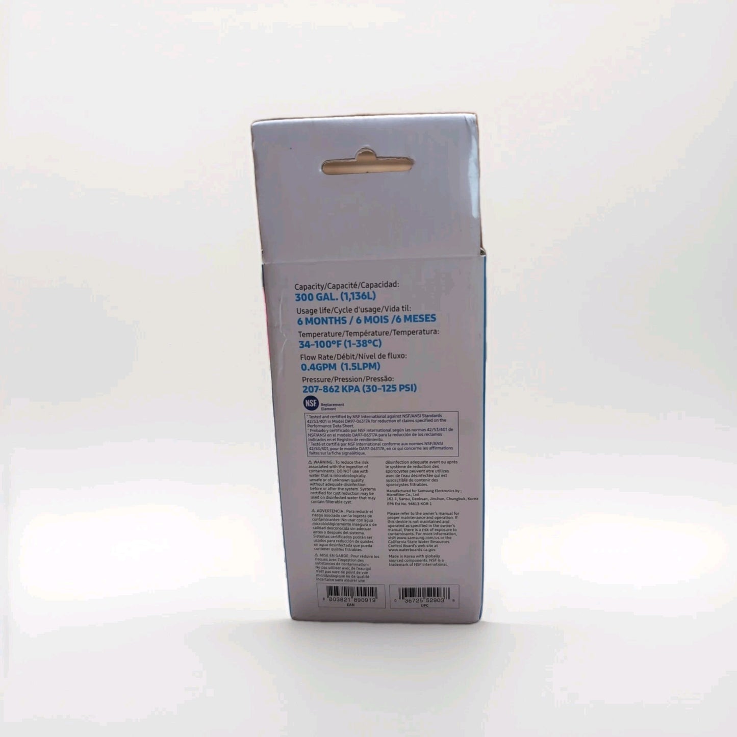 Samsung DA29-00003G Aqua-Pure Plus Refrigerator Water Filter 6 Month Life - New