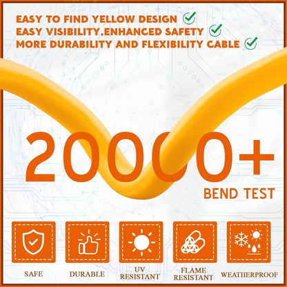 1FT 5-15P to 14-30R Adapter Cord 120V 15A Only – Household Plug to 4-Prong Dryer