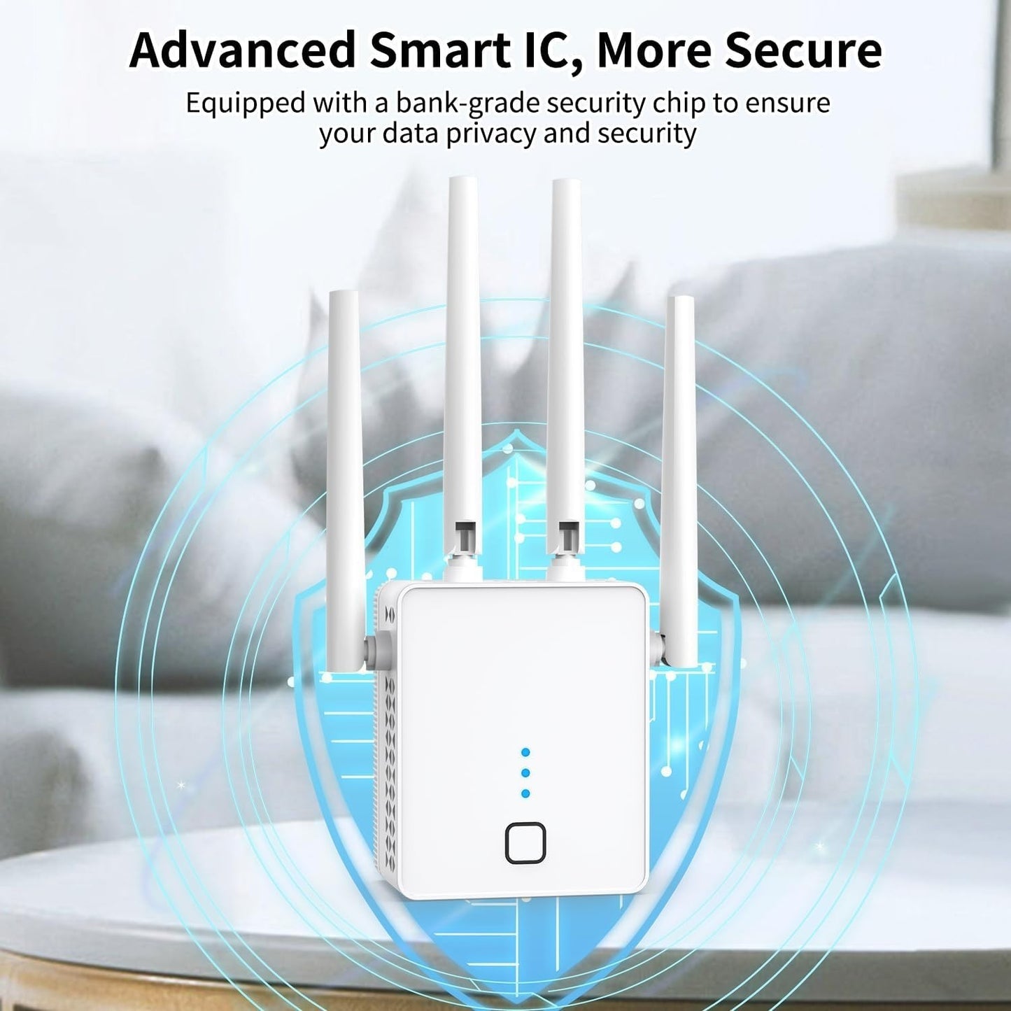 2024 Dual Band WiFi Extender 1200Mbps Booster Repeater 2.4G/5G Router Signal