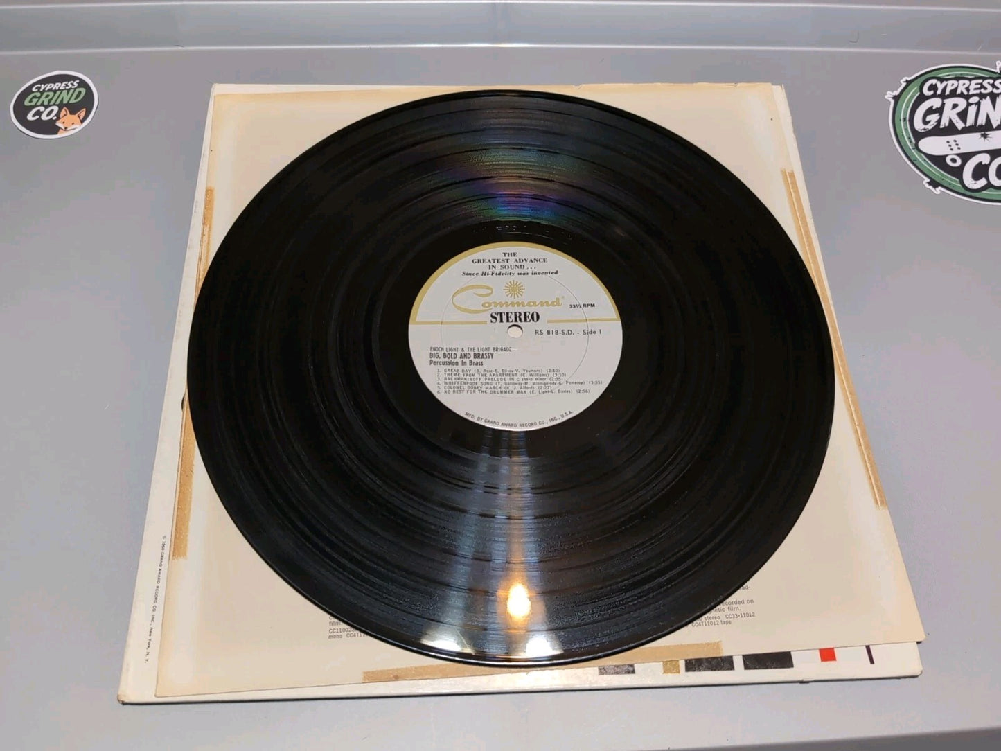 ENOCH LIGHT & THE LIGHT BRIGADE Big Bold And Brassy LP 1960 Percussion In Brass