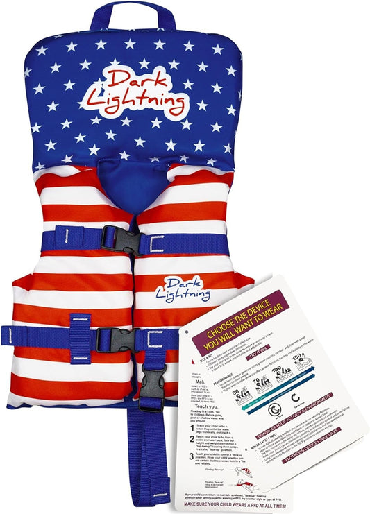 Coast Guard Approved Toddler Life Jacket 0-30 lbs Infant Swim Vest Baby/Toddlers