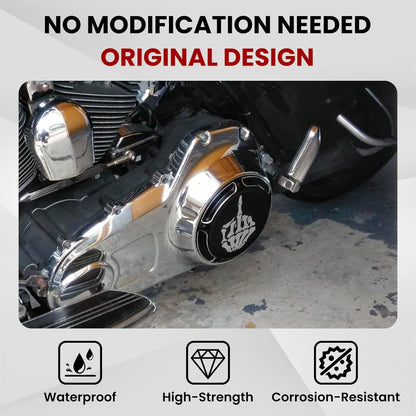 Harley Derby & Timing Cover Set 1996-2013 CNC Billet Middle Finger Design