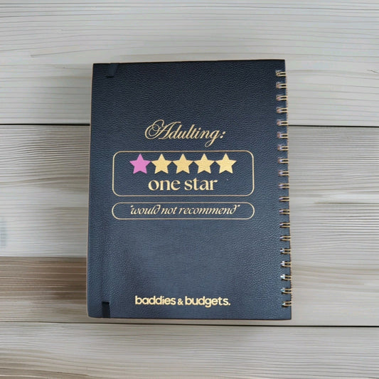 Funny Budget Savings Planner – Adulting w/ Less Crying - Baddies & Budjets NEW