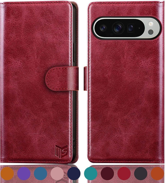Luxury Wallet Flip Cover Case For Google Pixel 8A 7A 6A 9 Pro 8 Pro 7 Pro 6 Pro