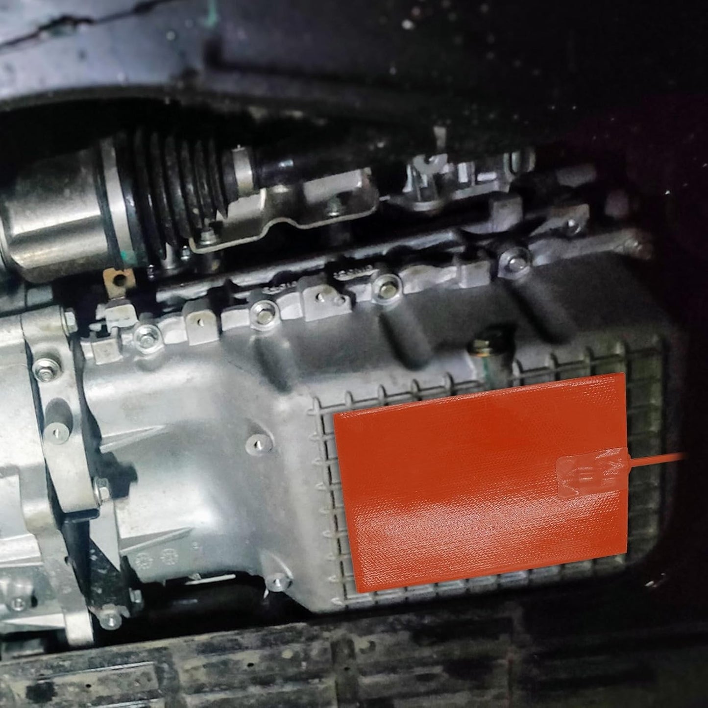 Car Engine Silicone Heating Pad 120v,300w 6x8" for Metal Surface (2 Pcs Orange)