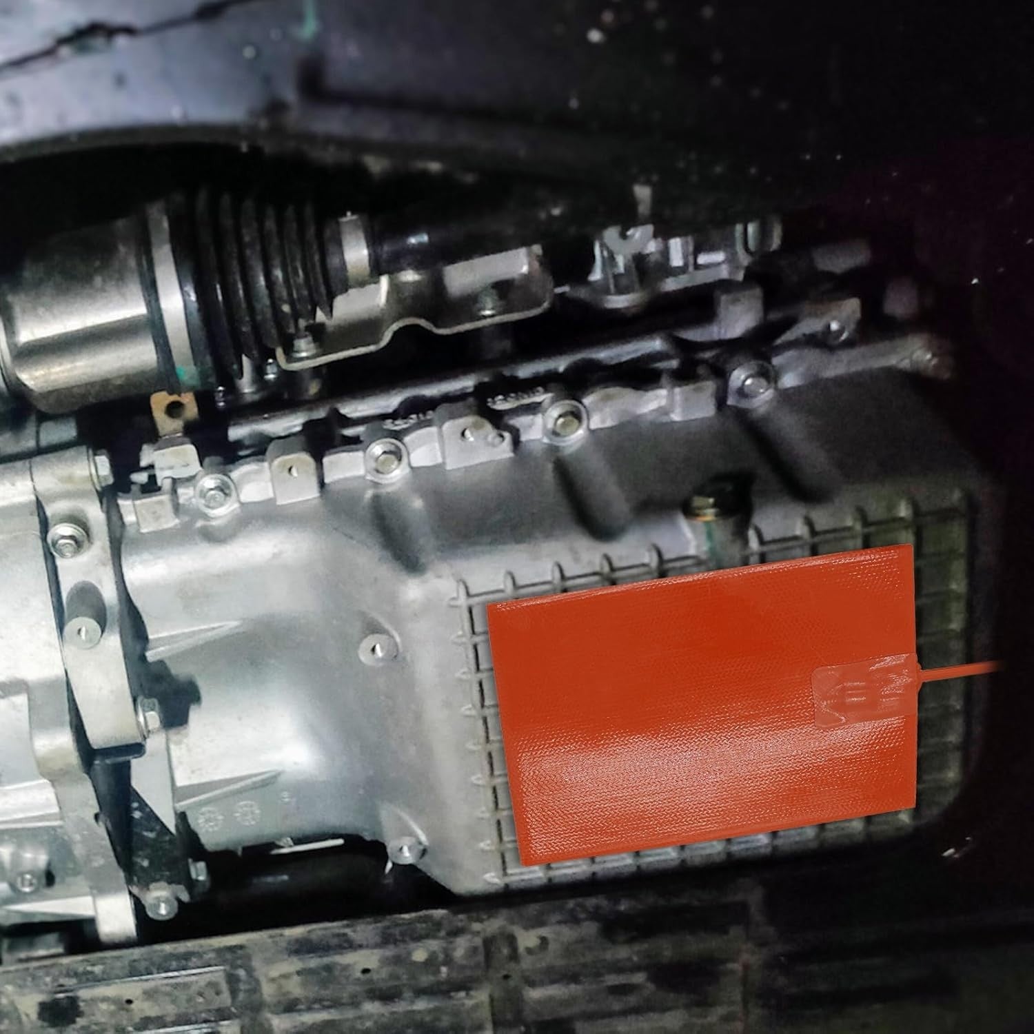 Car Engine Silicone Heating Pad 120v,300w 6x8" for Metal Surface (2 Pcs Orange)