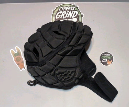 Surlim Soft Shell Rugby Helmet Small Black Flag Football Scrum Cap Youth