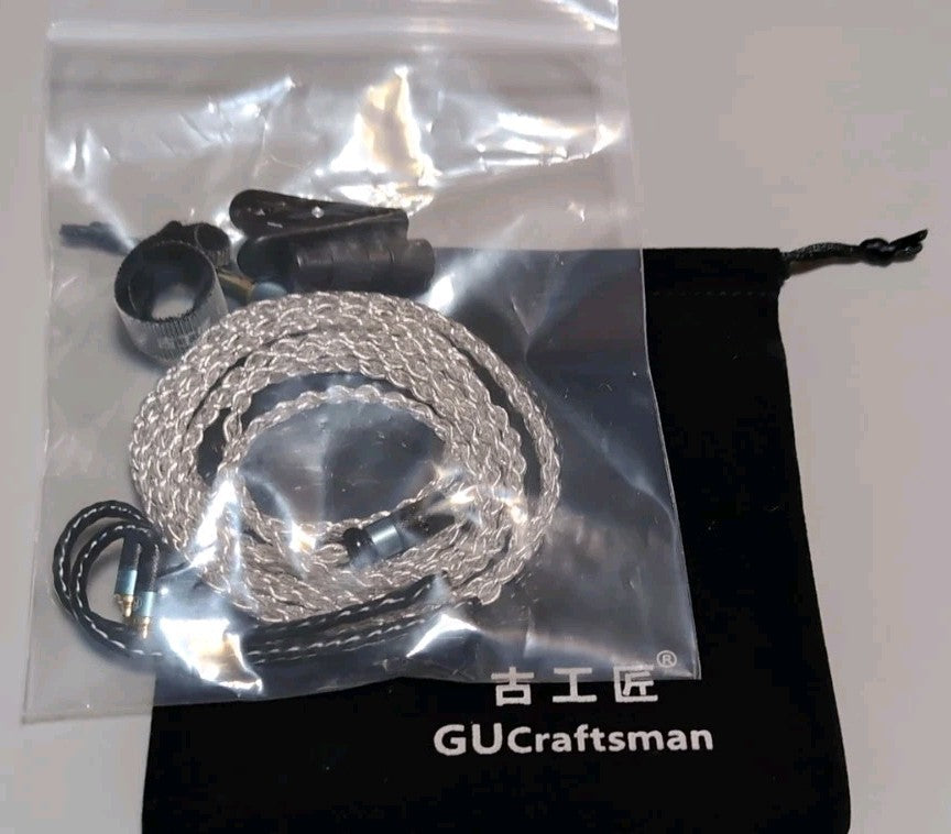 GUCraftsman 5N OFC Silver Plating+Graphene Mixed Braid Sennheiser IE900 3.5mm