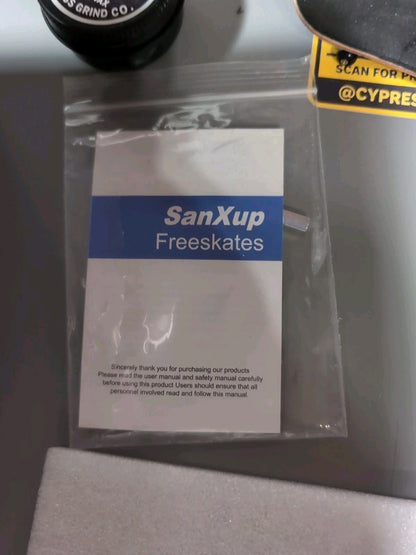 FreeSkates Portable Drift Skates Aluminum Deck 72mm PU Wheels Black