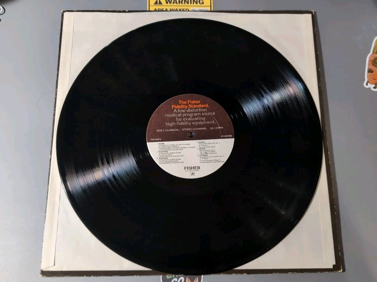 The Fisher Fidelity Standard (1972) Stereo/Quad Fisher Sampler Lp