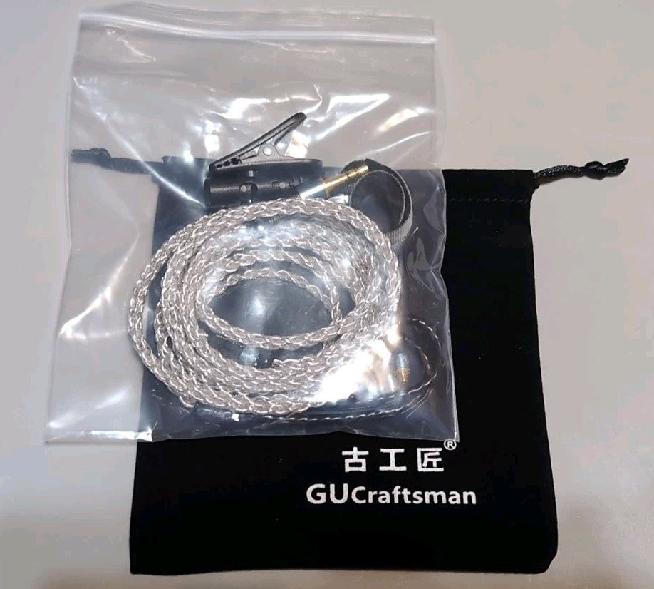 GUCraftsman 5N OFC Silver Plating+Graphene Mixed Braid Sennheiser IE900 3.5mm