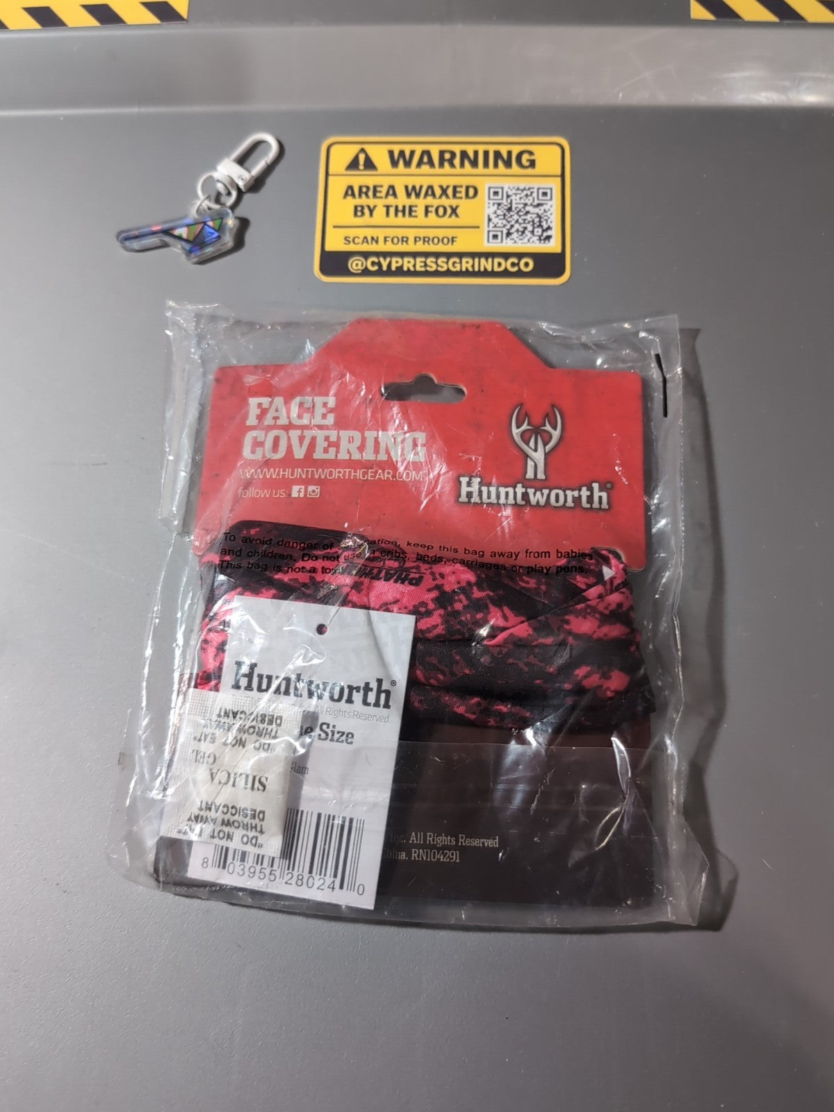 Huntworth Face Covering Gaiter Quick Dry Stretch Camo Phathom Glam