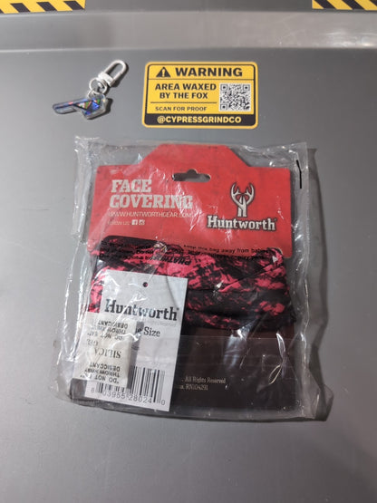 Huntworth Face Covering Gaiter Quick Dry Stretch Camo Phathom Glam