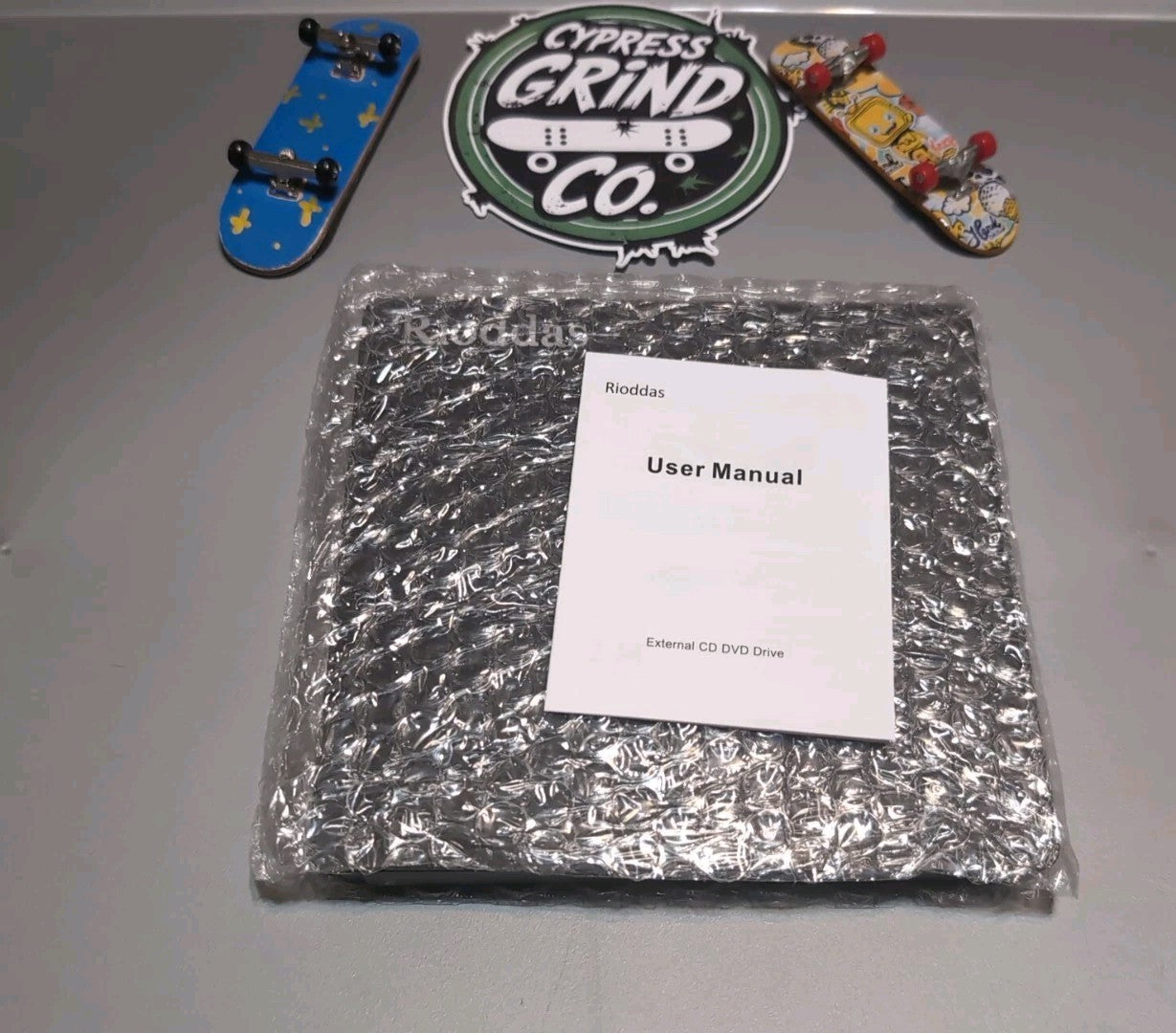 Rioddas External DVD Drive USB 3.0 Type C Portable CD DVD RW Burner Reader