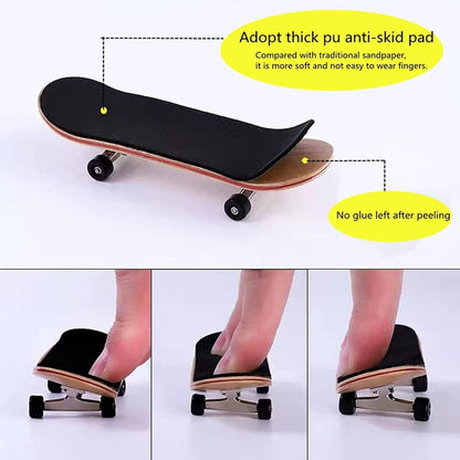 100pcs Fingerboard Foam Grip Tape 110x38mm Non-Slip Pads for Mini Skateboards