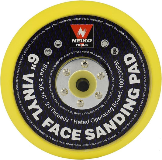 Neiko 30262A 6-Inch Vinyl Face Sanding and Polishing Pad