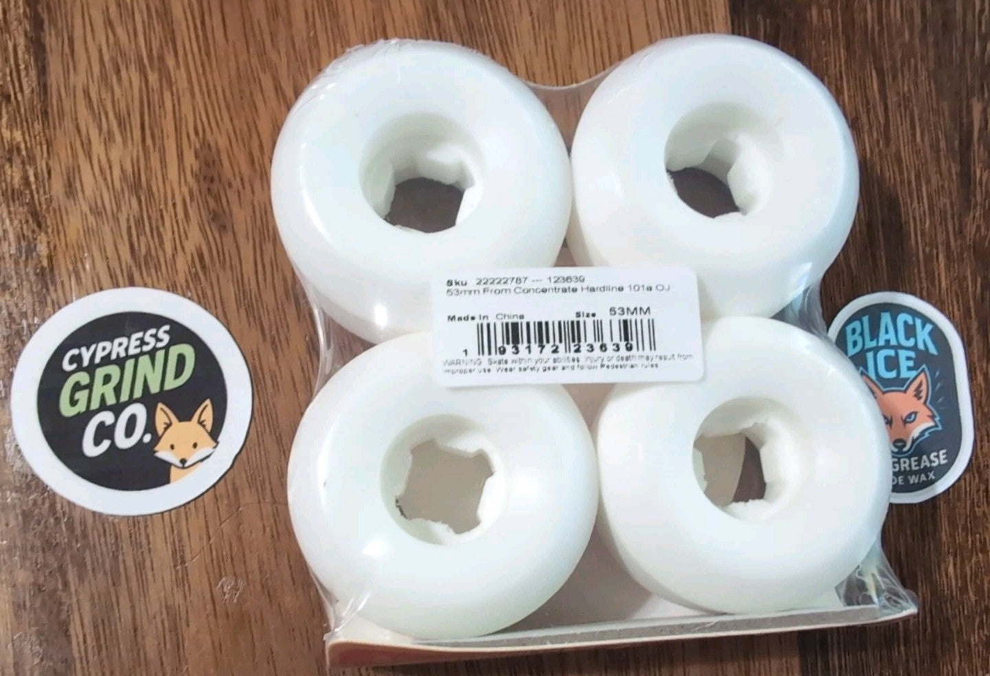 OJ Wheels 53mm 101a From Concentrate Hardline Skateboard Wheels Brand New Orange